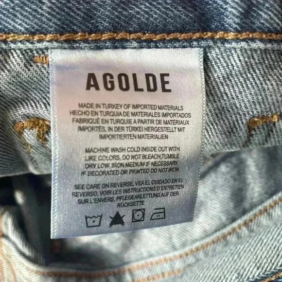 AGOLDE Cooper Cargo Straight Leg Jeans in Rank Size 31 Color Regulation - Picture 7 of 15